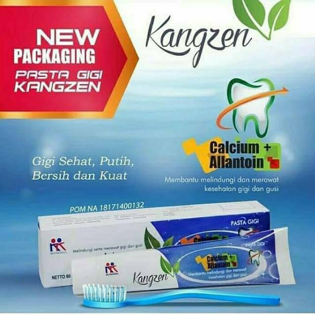 Pasta Gigi Kangzen Tooth Paste Herbal Alami Mencegah Bau Mulut dan Plak Gigi / Karang Gigi