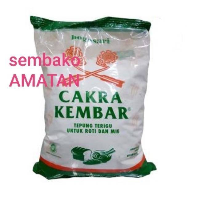 Tepung Terigu Cakra Kembar Ekonomis Premium Kemasan 1kg Bogasari