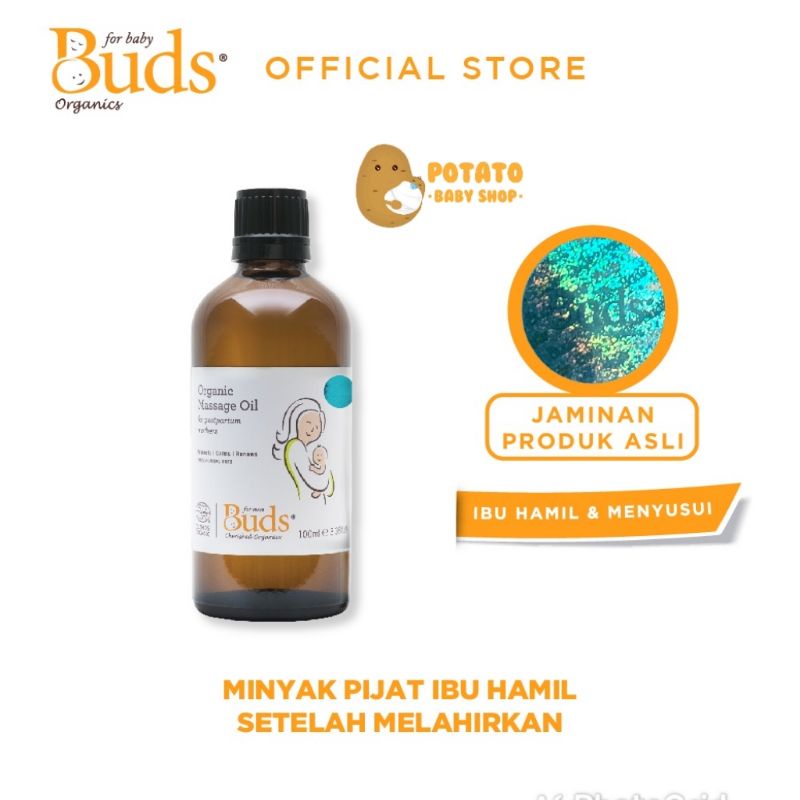 Buds Massage Oil For Postpartum Mother - Minyak Pijat Ibu Hamil