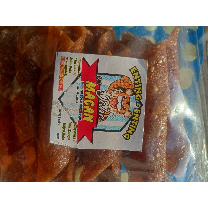 

enting enting jahe cap macan enak dan renyah