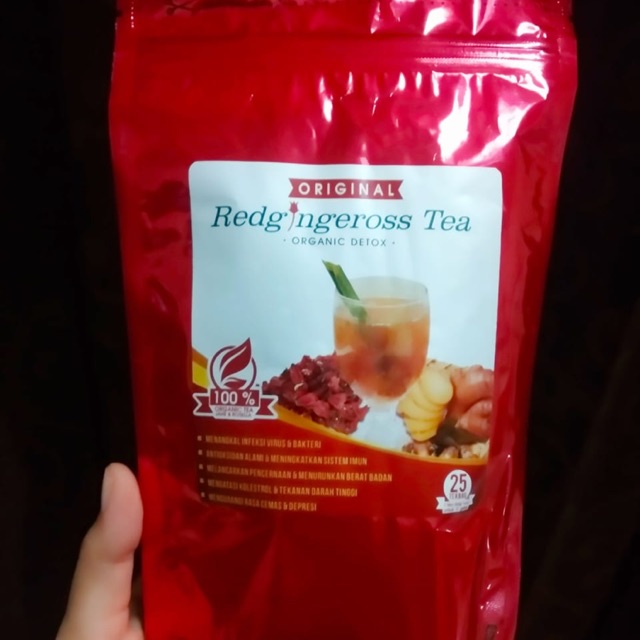 

Redgingeross tea (organic detoc)100% bahan alamai