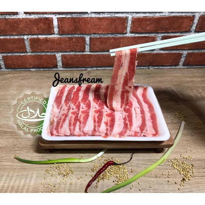 

Daging Sapi Slice/ Yoshinoya Beef/ Shortplate US/ Yakiniku/ Teriyaki 1kg Halal
