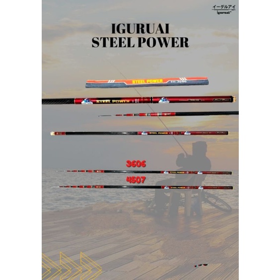 Joran tegek iguruai steel power 360,450cm