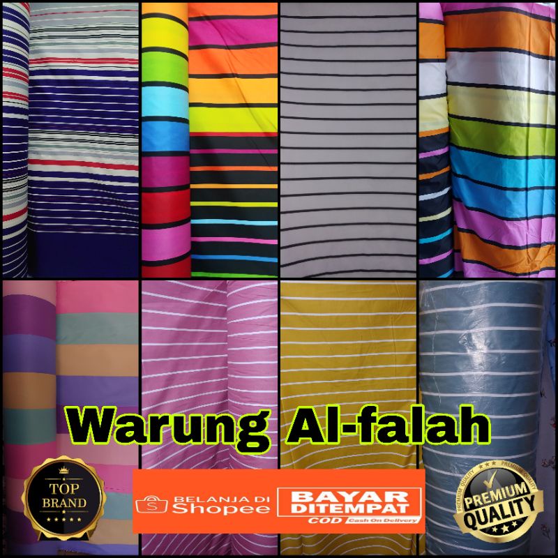 KAIN KATUN SPREI MOTIF PELANGI SALUR BAHAN POLYMICRO KATUN LOKAL MICROTEK DISPERSE (LEBAR 240CM)