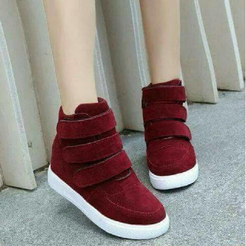 Sepatu Boots boot Wanita Wedges import heels sepatu panjang sneakers murah 2018 SEPATU BOOTS KOREAN