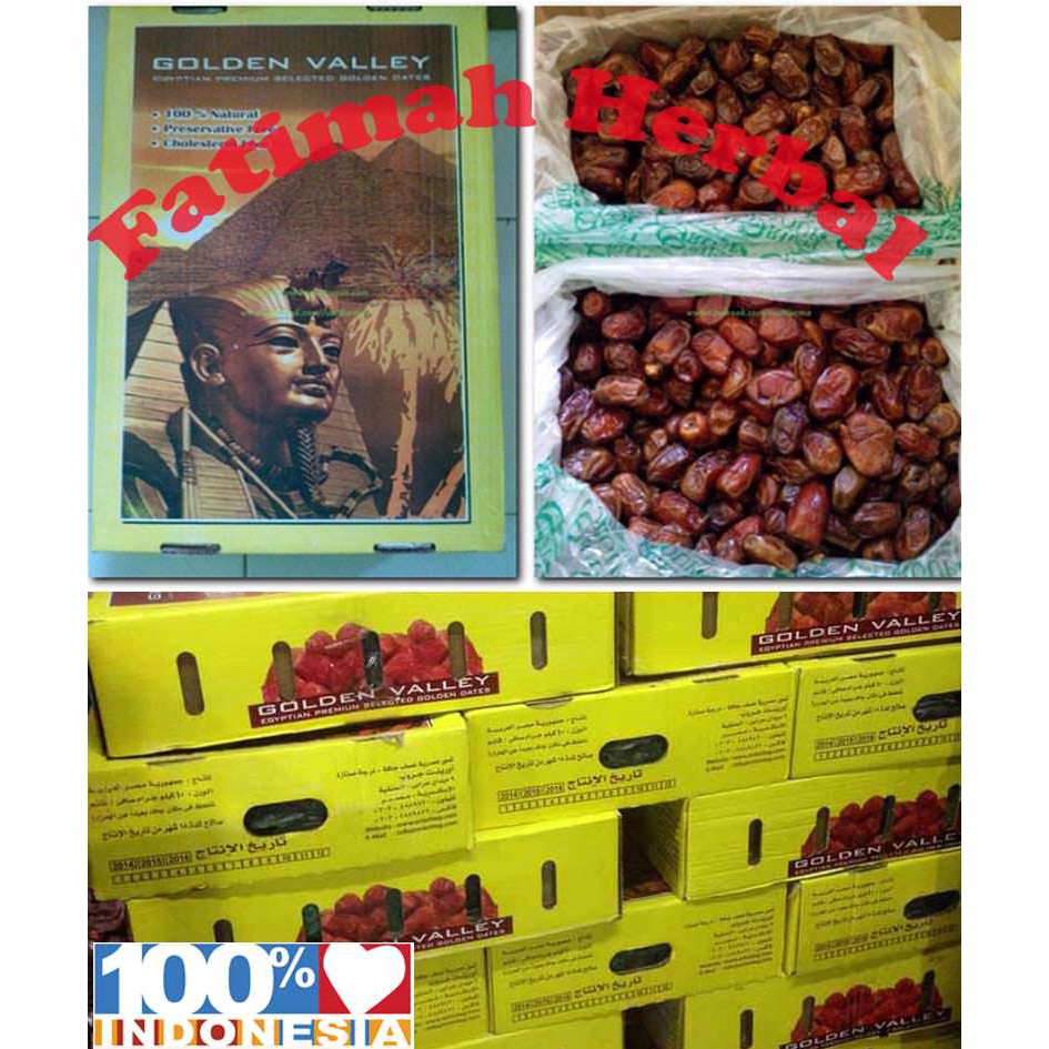 

Kurma Golden Valley - Kurma Mesir - Golden Valey - 10 Kg