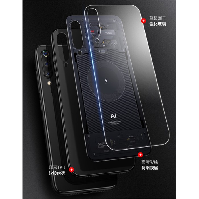 CASE VIVO Y19 - V17 PRO - S1 PRO - S1 SOFT CASE MOTIF MESIN FUTURISTC COPY CAFELE