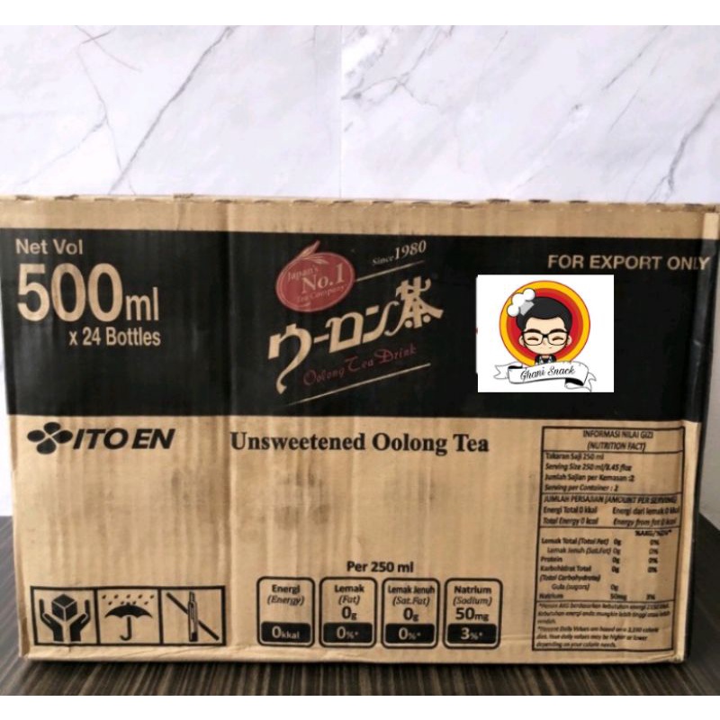 

ITOEN OOLONG Unsweetened Greentea 1 DUS isi 24x500ml- ito en