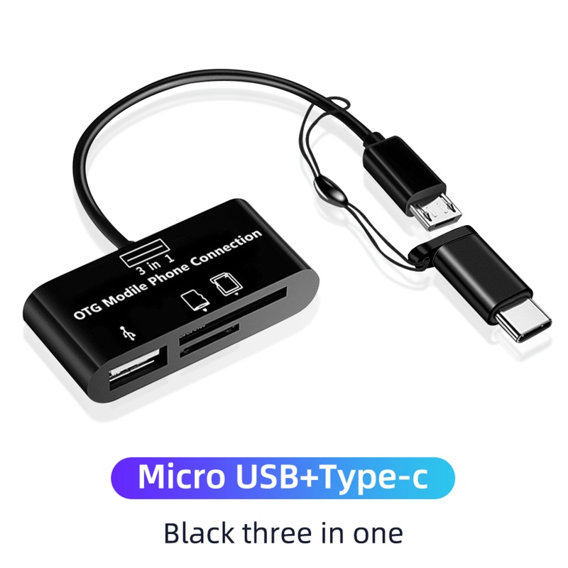 Btsg Super Speed Type C Memory Card Reader Compact Flash Card Adapter Untuk Micro USB SD TF Card U Disk Converter Untuk Comp