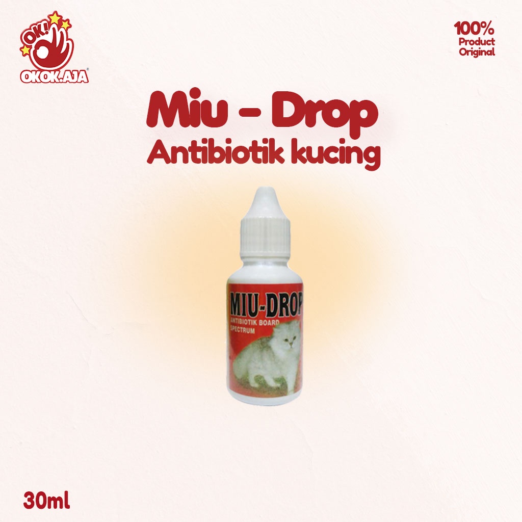 MIU DROP 30ml - Antibiotik untuk kucing