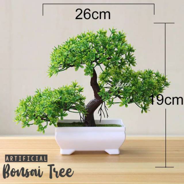 Artificial Bonsai Tree / Tanaman Bunga Hias Plastik Bonsai Bentuk Pohon Cabang Import Murah