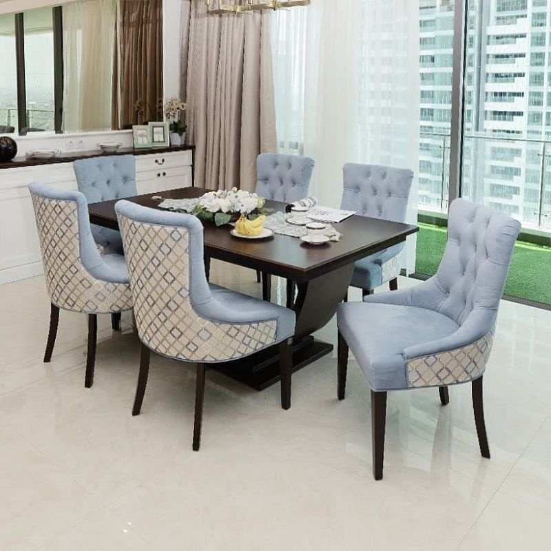 MEJA MAKAN MINIMALIS KAYU JATI SOFA