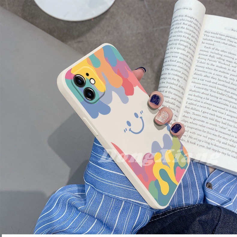 RedMi Note 10Pro Note 10 9T X3NFC M3 Note9s Note9 Note8 Note8Pro Note7 Note7Pro Love Smiley Colorful Soft Silicone Case