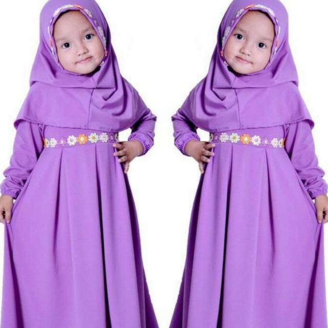 GAMIS ALINA KIDS bahan jersey import GOOD QUALITY