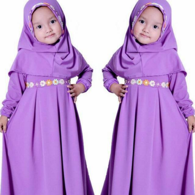 GAMIS ALINA KIDS bahan jersey import GOOD QUALITY