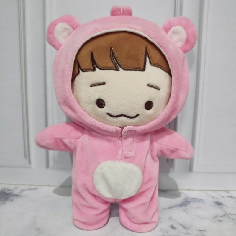 Boneka Oppa Chen Exo + Onesie Pink - Like New
