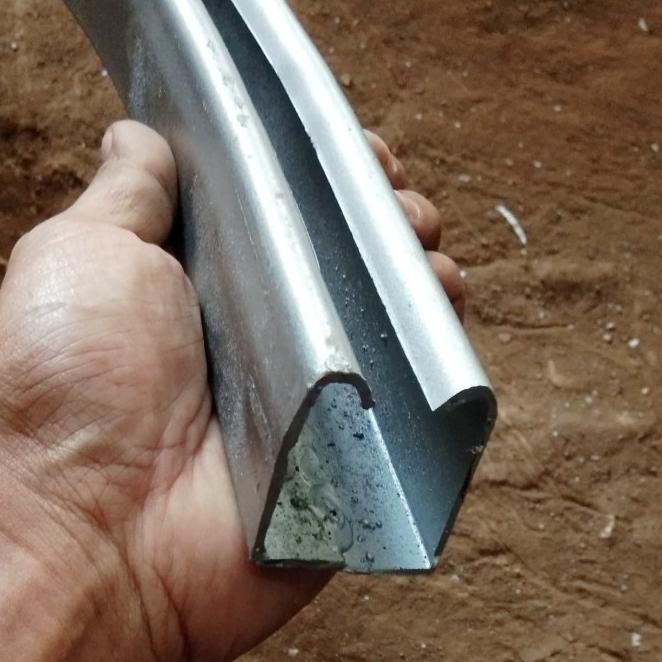 Rel Belokan Atas Besar Tikungan Belokan Pintu Garasi