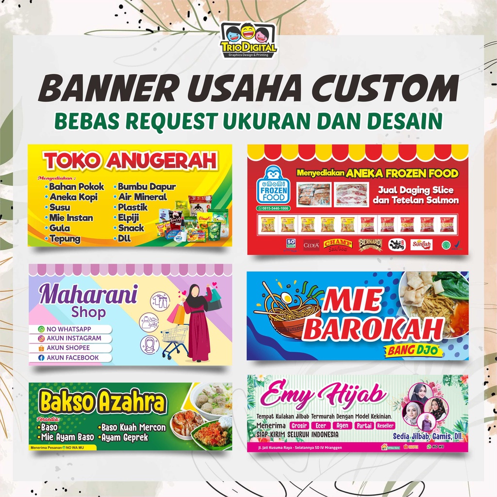 Cetak Spanduk Banner Usaha Olshop Custom