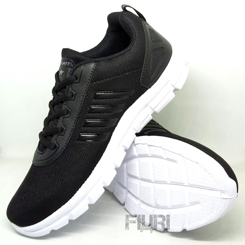 FIURI - Pro ATT Original - PC 870 HITAM PUTIH 39-43 - Sepatu Kets Pria - Sepatu Sneakers Pria - Sepatu Olahraga Sport Pria - Sepatu Casual Kanvas - Sepatu Jogging Lari Fitness Gym Senam Pria Sepatu Anak Laki-Laki Cowok - Sepatu Sekolah Bertali SD SMP SMA