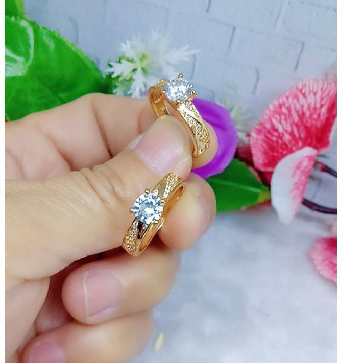 Cincin  xuping permata lapis emas 18k a0015-0018