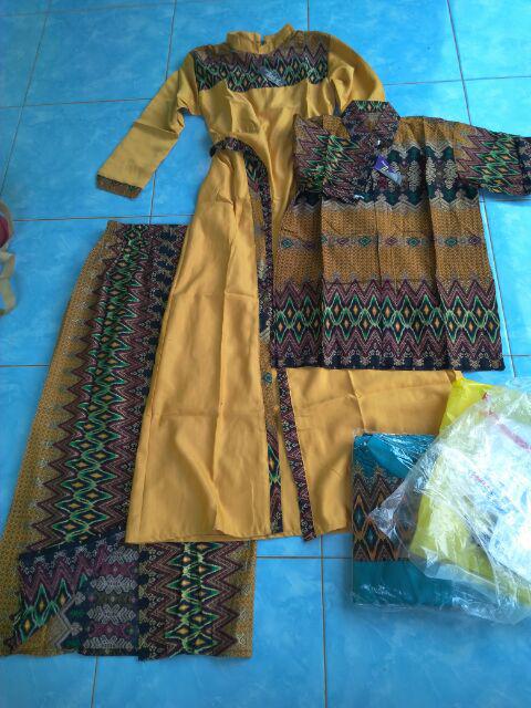 Batik Edo - Batik Couple Ayunda Zavira Zafira Long Blus Setelan Batik