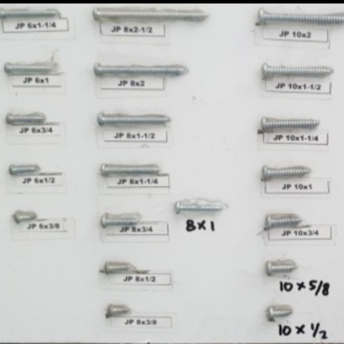 GHM SEKRUP SILVER ( 6 x 1/2 ) SKRUP FH + TAPPING TEMBOK SERBAGUNA GROSIR