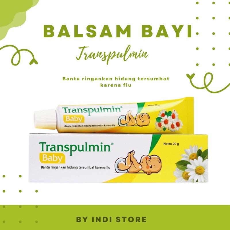 Balsam Bayi Atasi Flu Batuk Hidung Tersumbat Transpulmin Baby 20gr