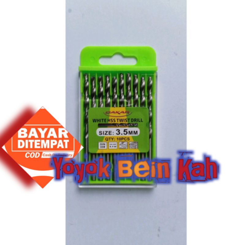 Mata Bor Besi HSS 2MM - 5MM