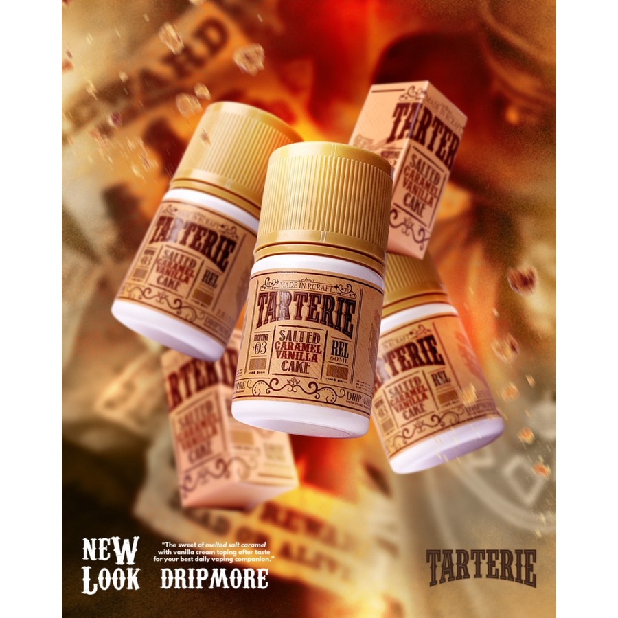 [NEW!!!] TARTERIE FREEBASE LIQUID 60ML - 100% AUTHENTIC