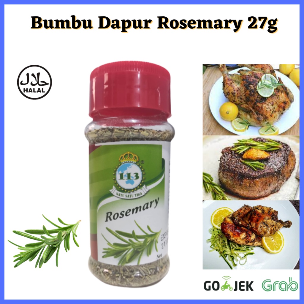 113 Rosemary 27g/ Bumbu Dapur / Penyedap Rasa/ Rempah Rempah/ Bumbu Masak