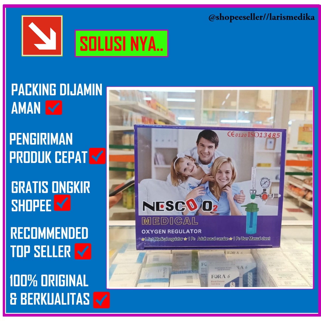 Regulator Oksigen Nesco Oxigen Medical Oxygen Regulator