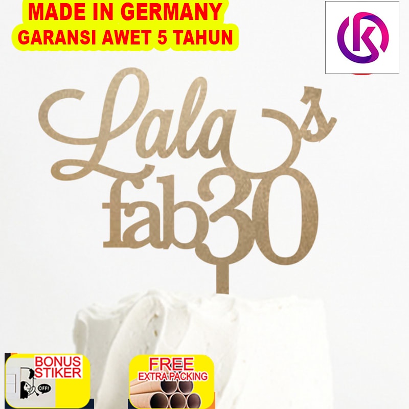 

Murah T-18 / topper birthday / cake topper / hiasan kue / custom cake topper - 10cm