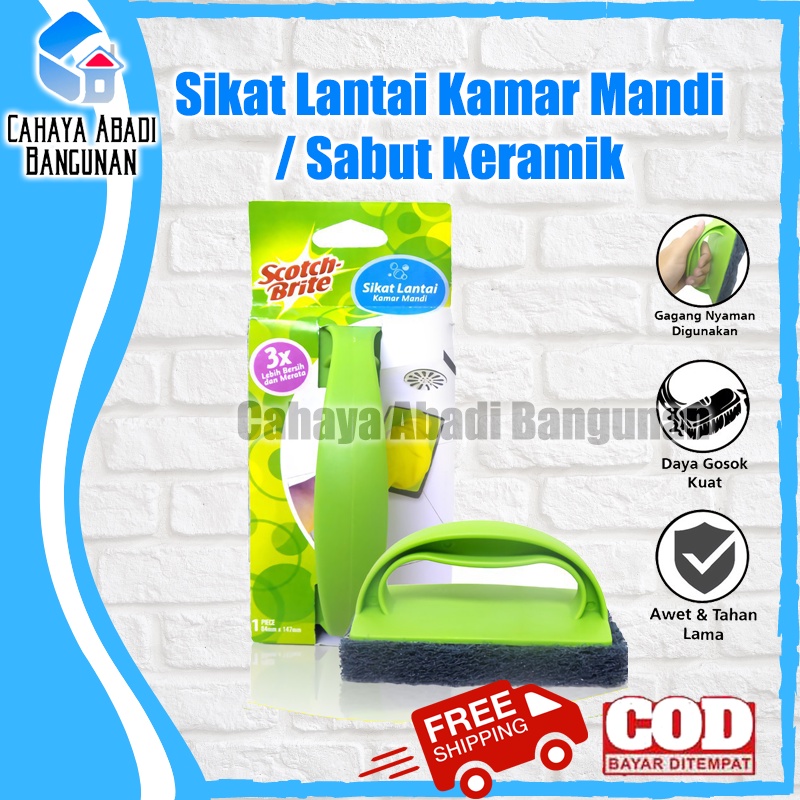 3M Scotch Brite Sikat Keramik Lantai Pad Kamar Mandi