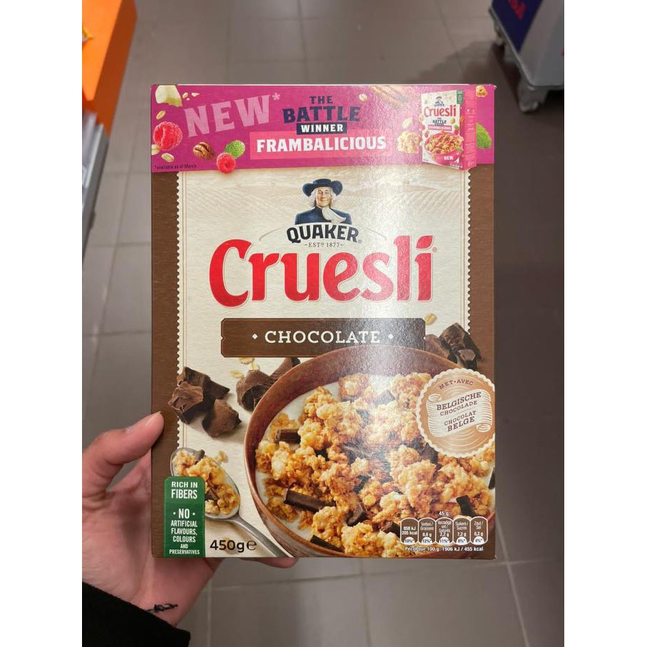 

Discount Quaker Cruesli Chocolate 450gr