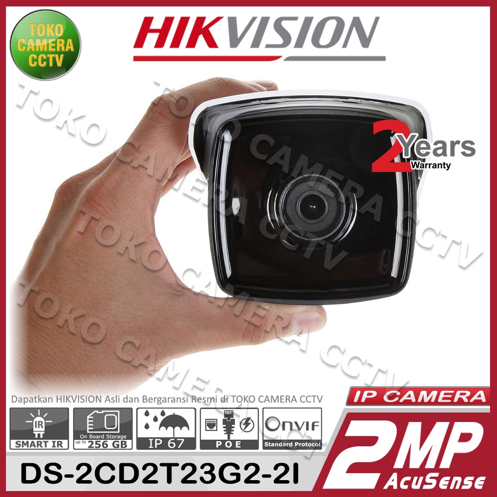 IP CAMERA 2MP HIKVISION DS-2CD2T23G2-2I AcuSense IP KAMERA