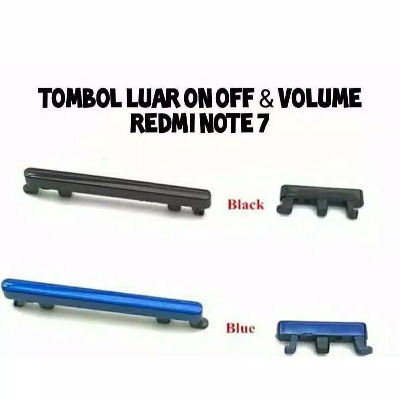 Tombol Power ON Off dan Volume Luar Xiaomi Redmi Note 7 - Redmi Note 7