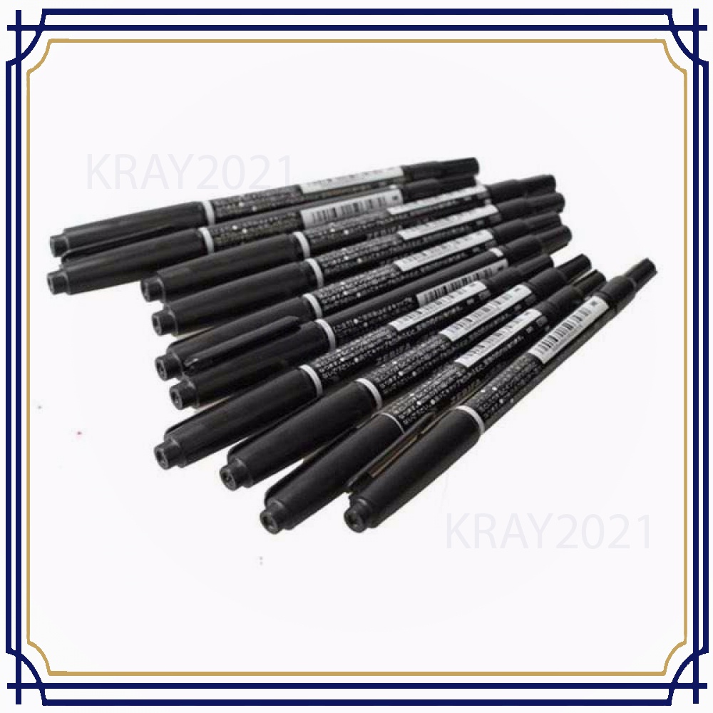 Spidol Permanen Dual Head Marker Waterproof 10 PCS AK171