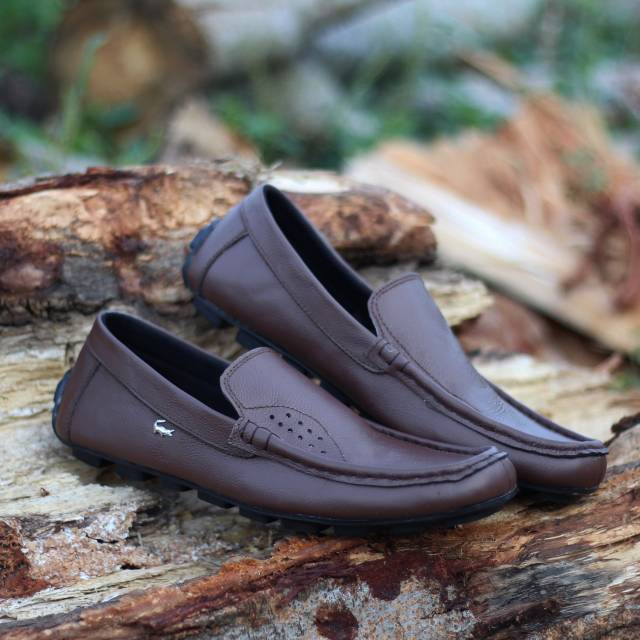 (COD SEPATU COWOK KEREN CASUAL PRIA BAGUS LACOSTE KULIT ORI LOAFERS KERJA KANTOR ASLI MURAH PANTOFEL
