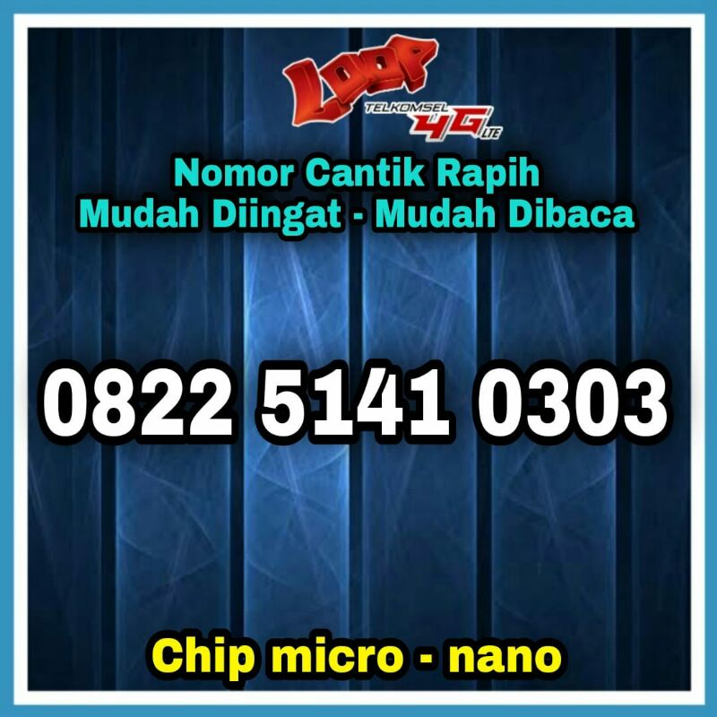 Nomor Cantik Nomer Cantik Simpati LOOP 4G 0822 0303 3030 8080 7070 9090 6060 7777 8888 9999 6666 222