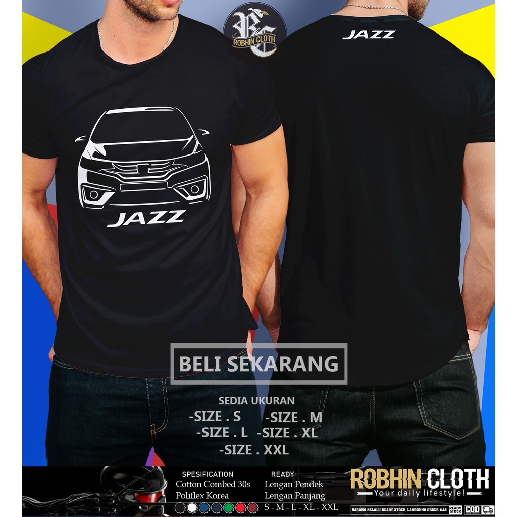Kaos Mobil Honda Jazz GK5 Baju Otomotif