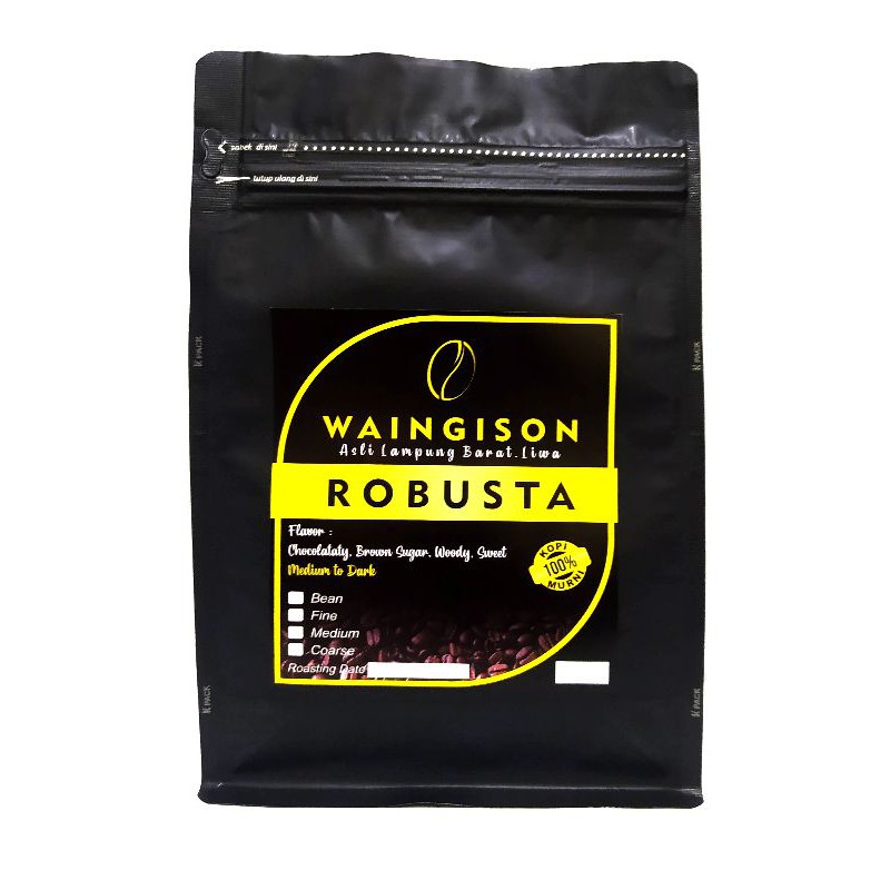 KOPI ROBUSTA ASLI LAMPUNG LIWA 500GR BIJI/BUBUK