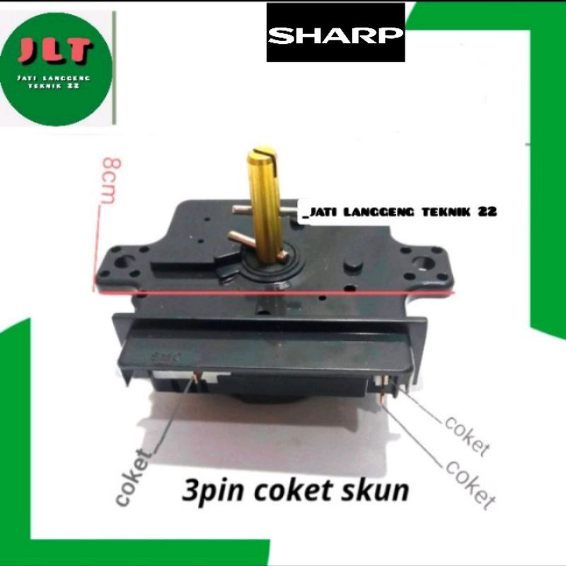 Timer mesin cuci manual 2 tabung sharp