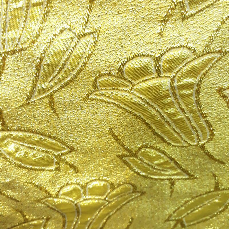 Bahan Lame motif/Kain Lame motif/Bahan Lame/gold/silver