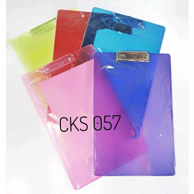 Clipboard Transparan / Papan Jalan Ujian Transparan