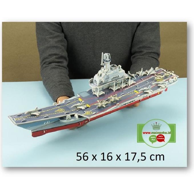 Puzzle 3d BIG SIZE | AIRCRAFT CARRIER VARYAG | Mainan Model Kapal