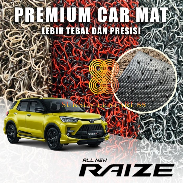 KARPET MOBIL PREMIUM TOYOTA RAIZE MIE BIHUN 2 WARNA