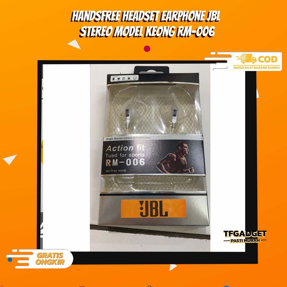 Handsfree JBL seri RM / HF JBL RM-006/ HF JBL RM-007 / HF JBL RM-007 - HF JBL RM-006