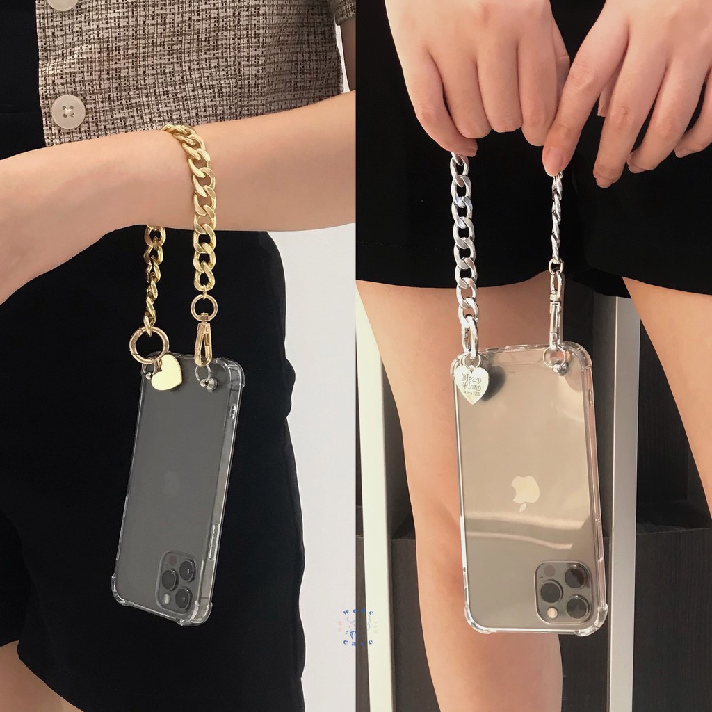 [READY] Basic Chain Anticrack Case Casing Acrylic Rantai Silver Gold