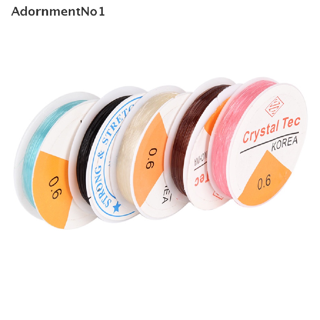 (AdornmentNo1) 1 Rol Benang Elastis 0.6mm Untuk Membuat Perhiasan