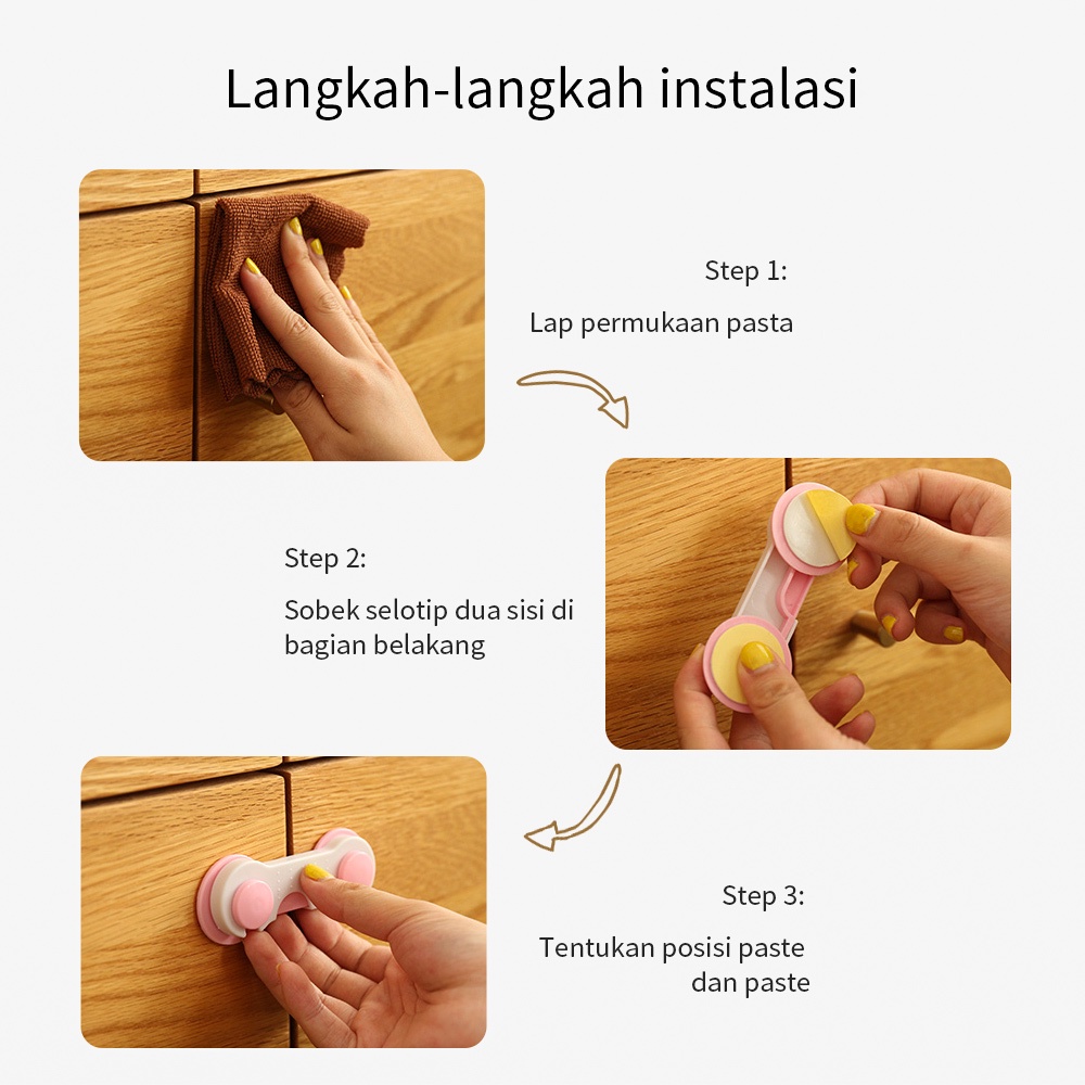 Mumystation  Pengaman Pelindung kunci laci Kulkas Baby Safety Lock Band